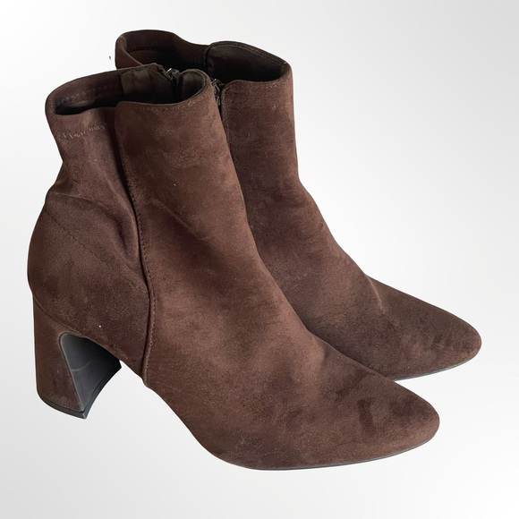 unbranded Shoes - Women's Suede Ankle Boots - Elegant Block Heel size 9.5